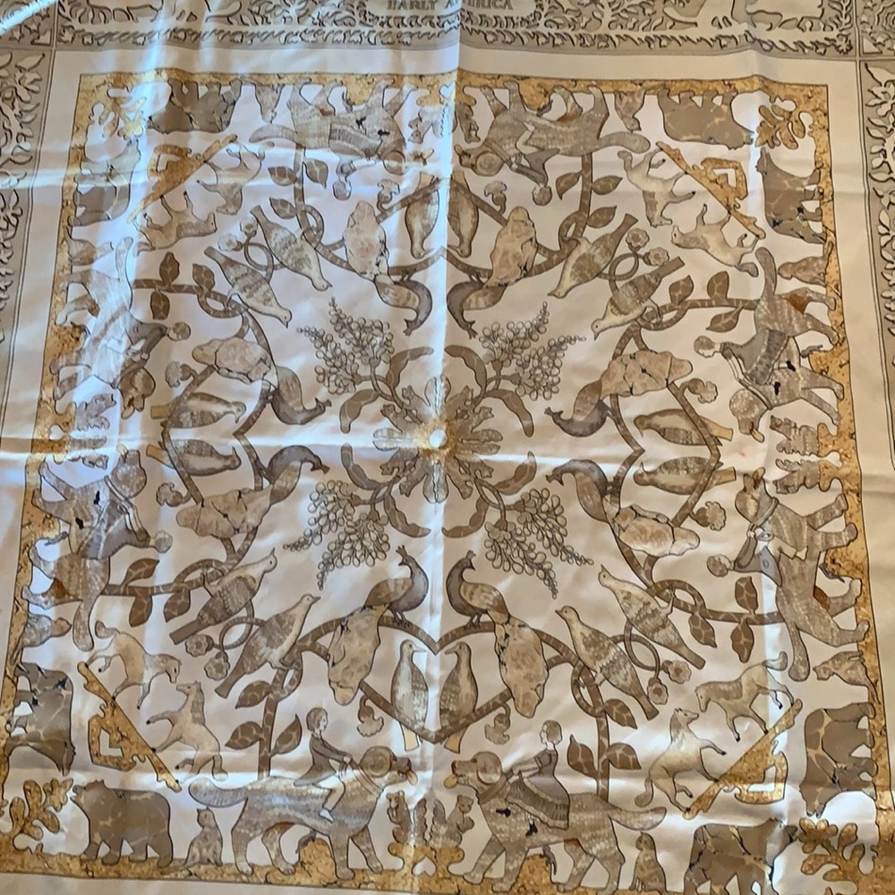 Authentic Hermes Scarf entitled Early America